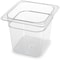 Carlisle Foodservice StorPlus Polycarbonate Food Pan, 2.5 qt, 6.38 x 6.75 x 6, Clear, Plastic 3068507 - alternate 1